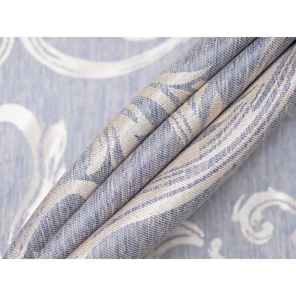 Фото 4 Штора на шторной ленте Пион 170x260 см рисунок растительный цвет серый/серебристый Фото 4 Штора на шторной ленте Пион 170x260 см рисунок растительный цвет серый/серебристый