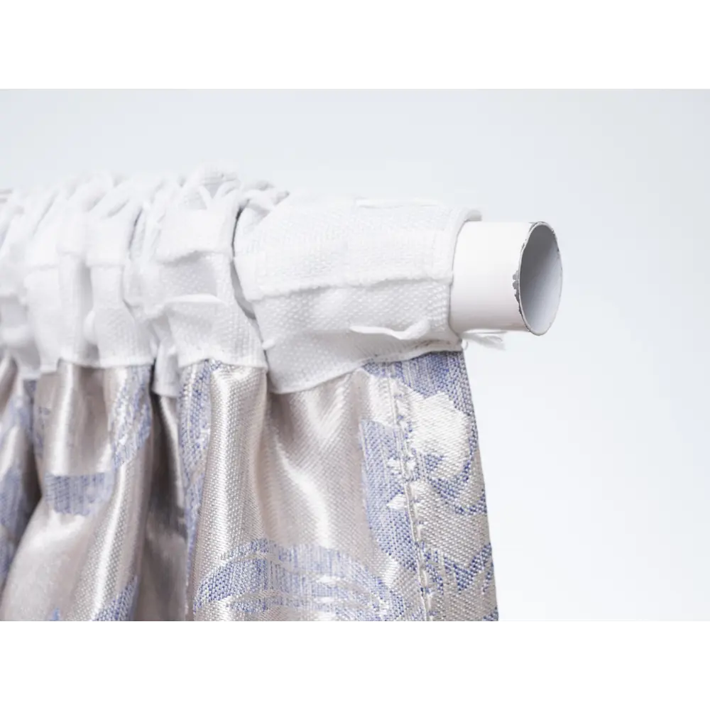 Фото 9 Штора на шторной ленте Пион 170x260 см рисунок растительный цвет серый/серебристый Фото 9 Штора на шторной ленте Пион 170x260 см рисунок растительный цвет серый/серебристый