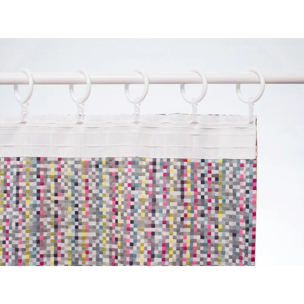 Фото 10 Штора на шторной ленте Пикассо 170x270 см цвет розовый