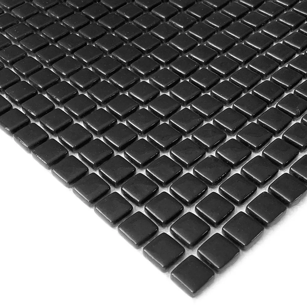 Фото 2 Мозаика стеклянная Natural STP-BK006-10 30x30 см цвет черный Фото 2 Мозаика стеклянная Natural STP-BK006-10 30x30 см цвет черный