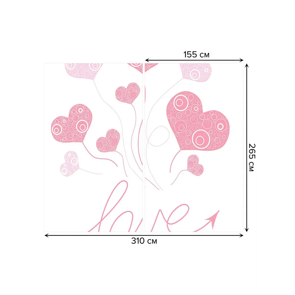 Фото 3 Тюль на шторной ленте Любовное поднесение 310х265 см цвет белый Фото 3 Тюль на шторной ленте Любовное поднесение 310х265 см цвет белый