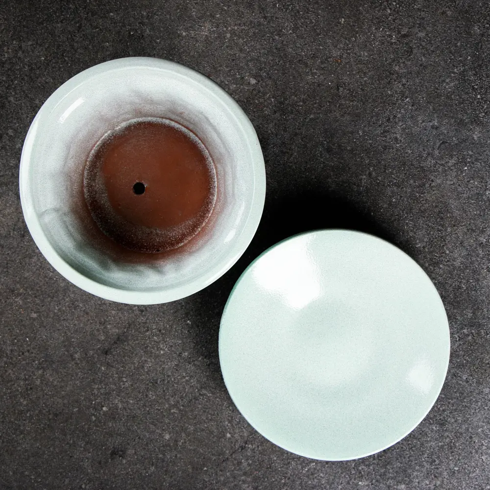 Фото 2 Горшок цветочный 7818687 Simaland 15 см 1.2 л керамика зеленый Фото 2 Горшок цветочный 7818687 Simaland 15 см 1.2 л керамика зеленый