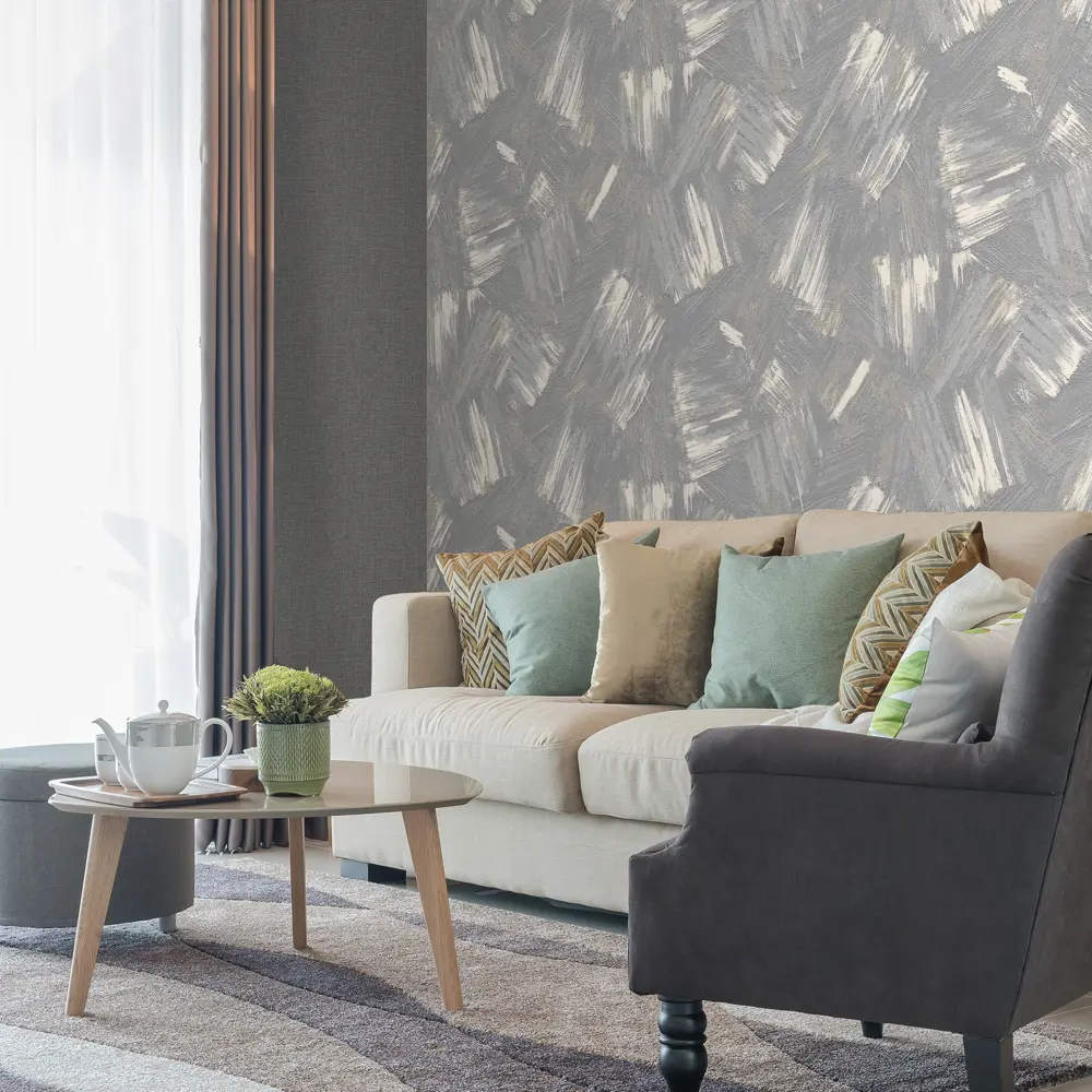 Фото 4 Обои флизелиновые Ateliero Soho серые 1.06 м AT38177-11 Фото 4 Обои флизелиновые Ateliero Soho серые 1.06 м AT38177-11