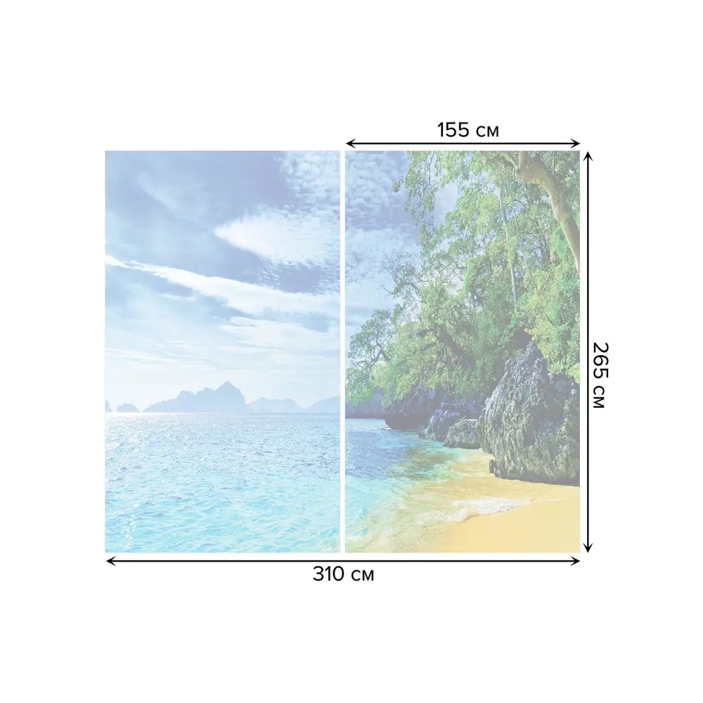 Фото 3 Тюль на шторной ленте Морские чудеса 310х265 см рисунок природный цвет синий Фото 3 Тюль на шторной ленте Морские чудеса 310х265 см рисунок природный цвет синий