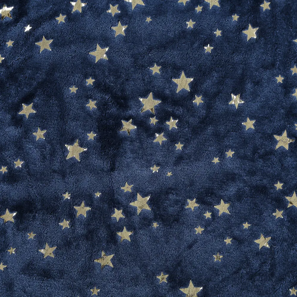 Фото 2 Плед Stars 150x200 см велсофт цвет темно-синий