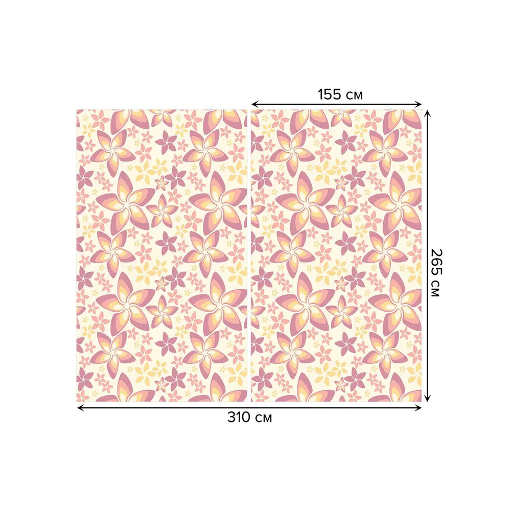 Фото 3 Тюль на шторной ленте Цветочные чудеса 310х265 см рисунок вензель цвет оранжевый Фото 3 Тюль на шторной ленте Цветочные чудеса 310х265 см рисунок вензель цвет оранжевый