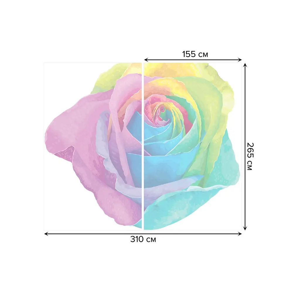 Фото 3 Тюль на шторной ленте Креатив цветения 310х265 см рисунок растительный цвет желтый