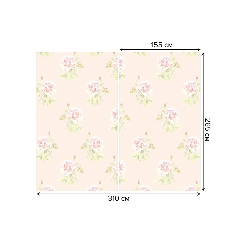 Фото 3 Тюль на шторной ленте Цветочная территория 310х265 см рисунок растительный цвет розовый Фото 3 Тюль на шторной ленте Цветочная территория 310х265 см рисунок растительный цвет розовый