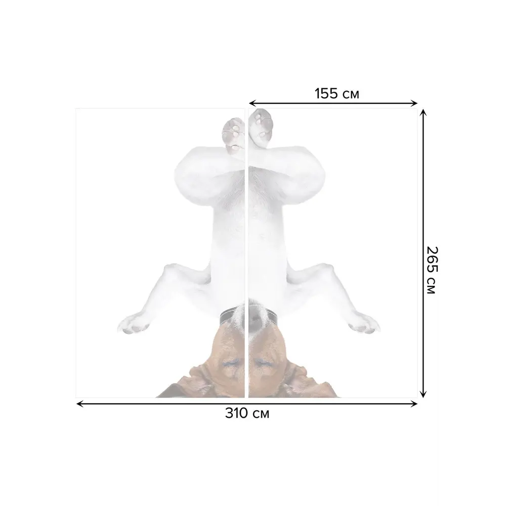 Фото 3 Тюль на шторной ленте Медитация на голове 310х265 см цвет коричневый Фото 3 Тюль на шторной ленте Медитация на голове 310х265 см цвет коричневый