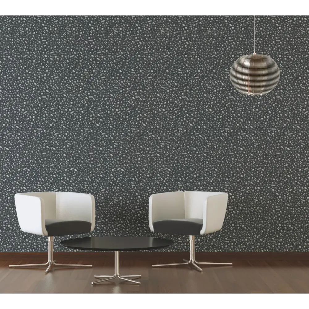 Фото Обои флизелиновые Livingwalls exclusiv Karl Lagerfeld 0.53 м графитовые 378437 Фото Обои флизелиновые Livingwalls exclusiv Karl Lagerfeld 0.53 м графитовые 378437