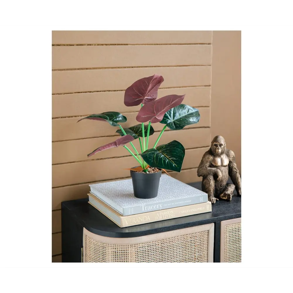 Фото 5 Искусственные декоративные растения Алоказия SA11652 набор 2 предмета