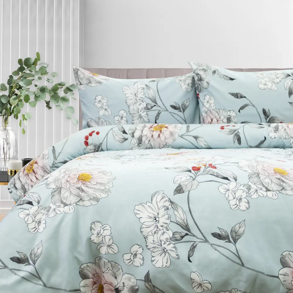 Фото Комплект постельного белья Dome Julia, полутораспальный, сатин, разноцветный Фото Комплект постельного белья Dome Julia, полутораспальный, сатин, разноцветный