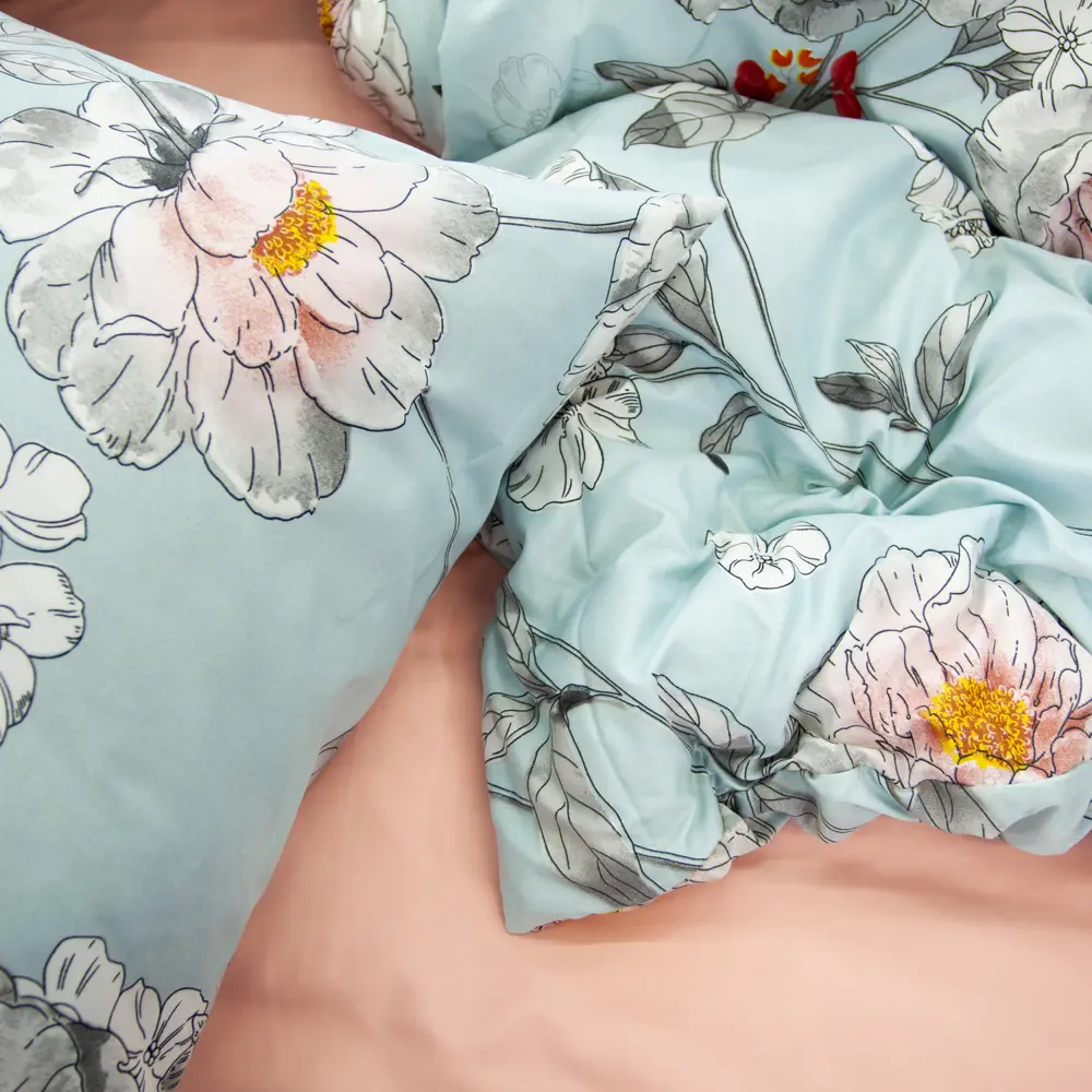 Фото 2 Комплект постельного белья Dome Julia, полутораспальный, сатин, разноцветный Фото 2 Комплект постельного белья Dome Julia, полутораспальный, сатин, разноцветный