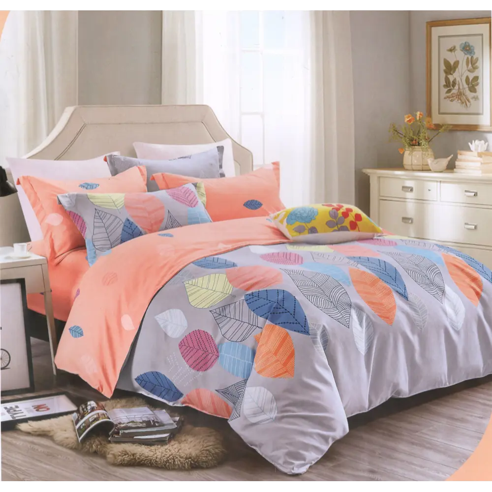 Фото Комплект постельного белья Dome Bosko, полутораспальный, сатин, разноцветный Фото Комплект постельного белья Dome Bosko, полутораспальный, сатин, разноцветный