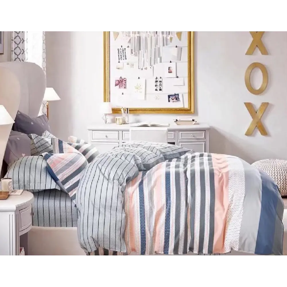 Фото 2 Комплект постельного белья Dome Альвена, полутораспальный, сатин, разноцветный Фото 2 Комплект постельного белья Dome Альвена, полутораспальный, сатин, разноцветный