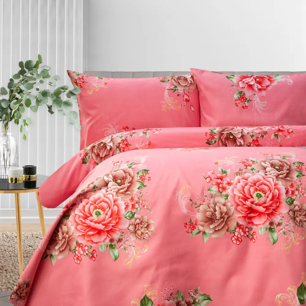 Фото Комплект постельного белья Dome Полин, полутораспальный, сатин, разноцветный Фото Комплект постельного белья Dome Полин, полутораспальный, сатин, разноцветный