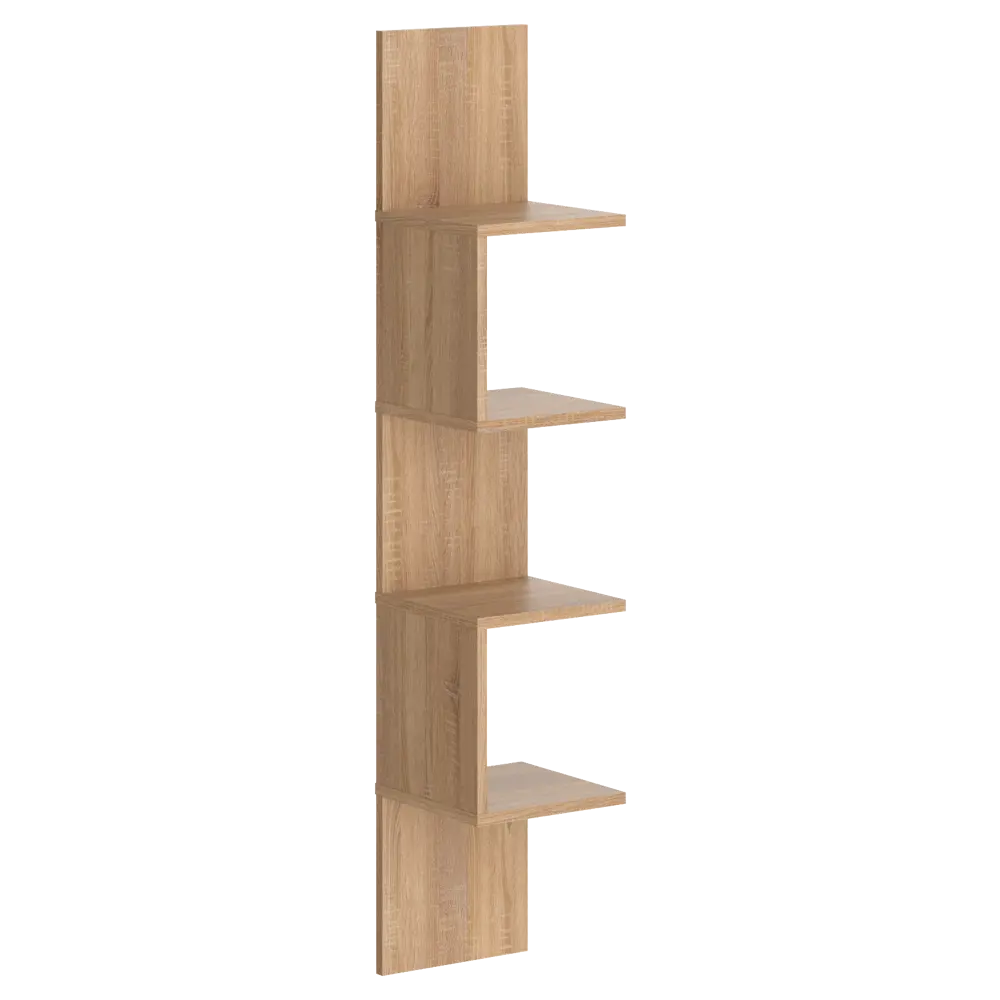 Фото Стеллаж Skyland 25x131x25 см ЛДСП цвет дуб нагрузка на полку до 5 кг Фото Стеллаж Skyland 25x131x25 см ЛДСП цвет дуб нагрузка на полку до 5 кг