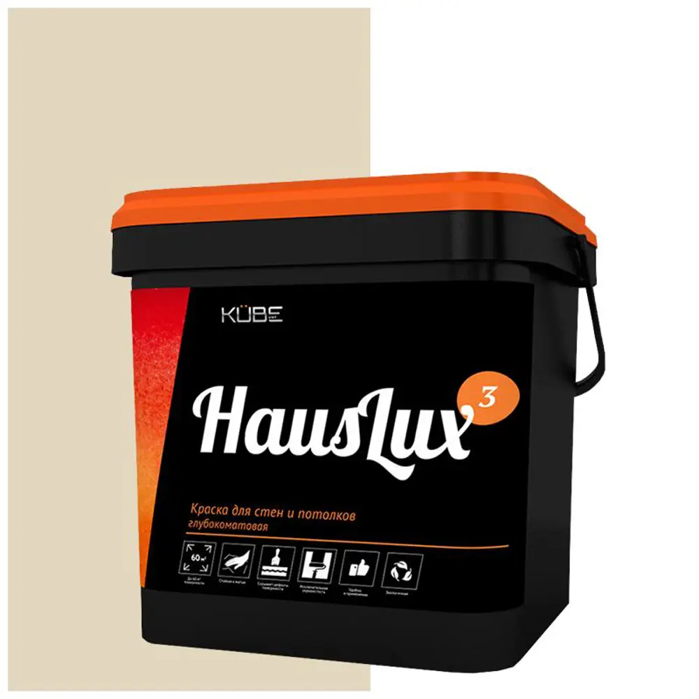 Фото Краска для стен и потолков HOLZER 10HausLux3Kube42 цвет светло-серый/коричневый 10 л Фото Краска для стен и потолков HOLZER 10HausLux3Kube42 цвет светло-серый/коричневый 10 л
