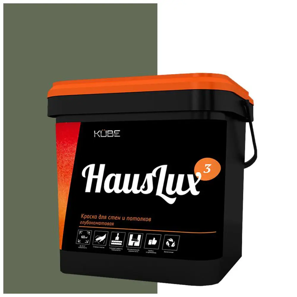 Фото Краска для стен и потолков HOLZER 10HausLux3Kube131 цвет земельно-коричневый 10 л Фото Краска для стен и потолков HOLZER 10HausLux3Kube131 цвет земельно-коричневый 10 л