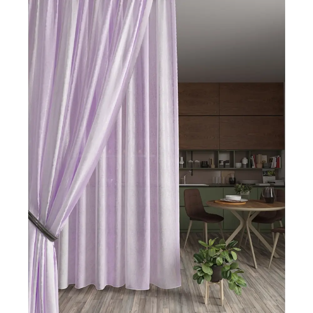 Фото 7 Тюль Кристалон YML1436 на шторной ленте 240x300 см, цвет сиреневый Фото 7 Тюль Кристалон YML1436 на шторной ленте 240x300 см, цвет сиреневый