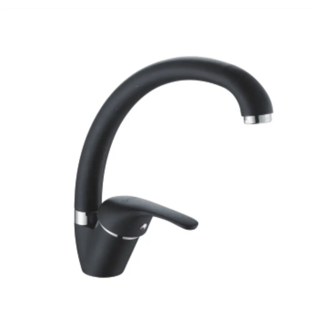 Фото Однорычажный смеситель D-lin D150411-a 20 см цвет черный Фото Однорычажный смеситель D-lin D150411-a 20 см цвет черный