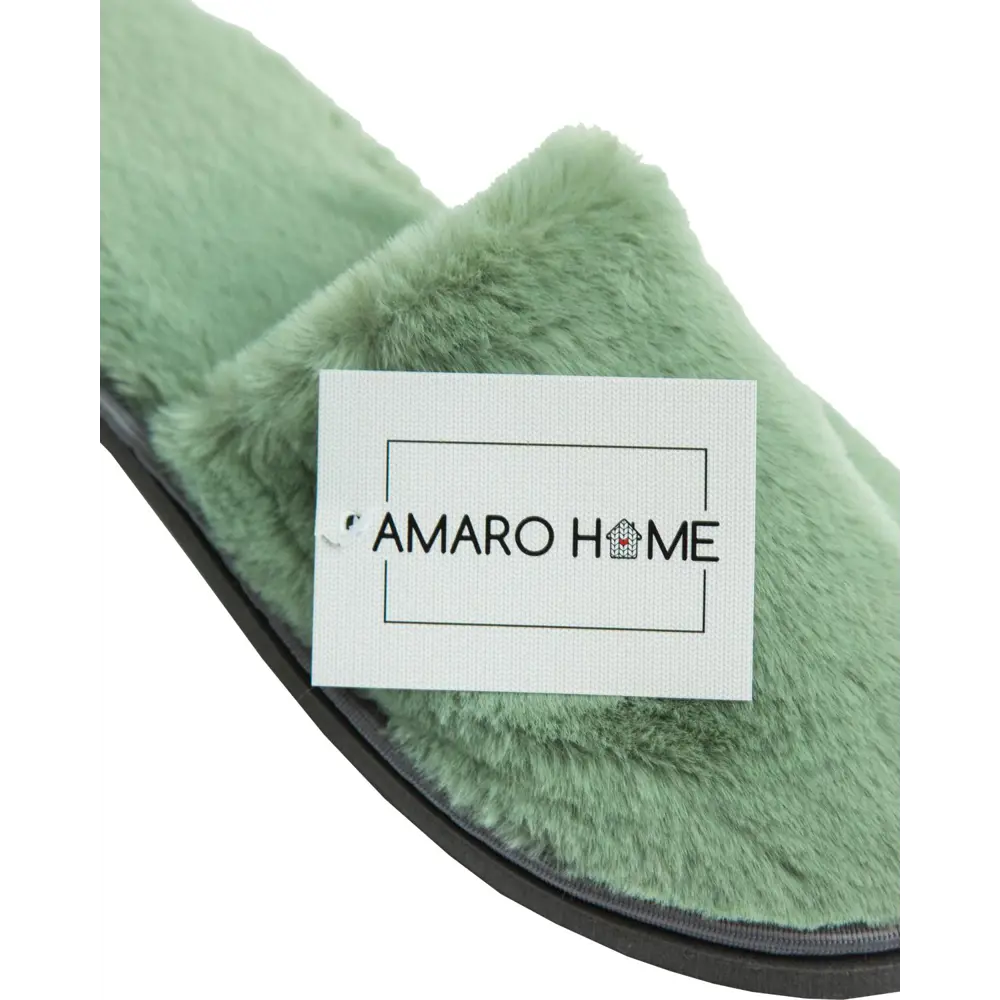 Фото 7 Тапочки женские Мех Amaro Home Изумрудный 36-38 Home-4004-Iz0-36 Фото 7 Тапочки женские Мех Amaro Home Изумрудный 36-38 Home-4004-Iz0-36