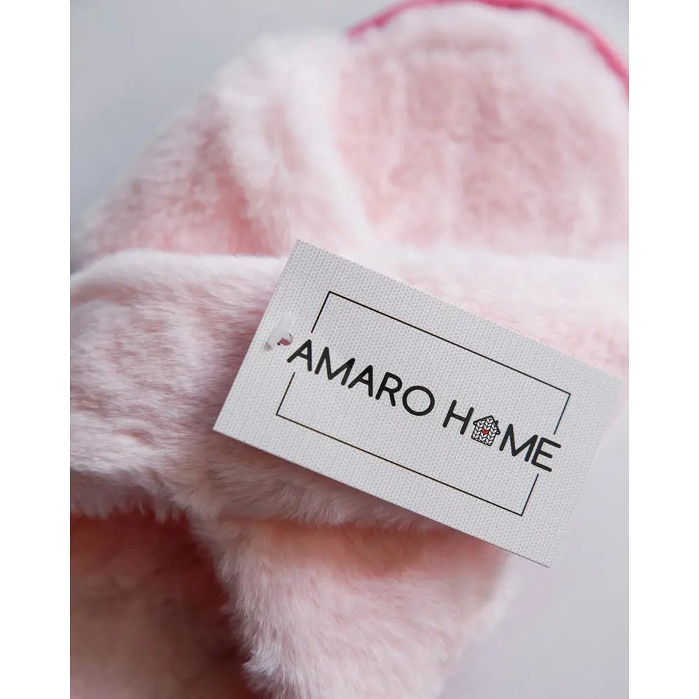 Фото 7 Тапочки женские Мех крест Amaro Home Открытый нос Розовый 39-41 Home-4005-R0-39 Фото 7 Тапочки женские Мех крест Amaro Home Открытый нос Розовый 39-41 Home-4005-R0-39