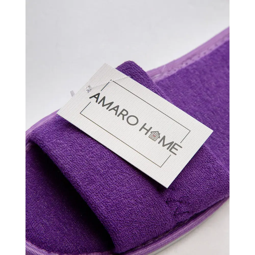 Фото 7 Тапочки женские Махра Amaro Home Открытый нос Фиолетовый 39-41 Home-4012-F0-39 Фото 7 Тапочки женские Махра Amaro Home Открытый нос Фиолетовый 39-41 Home-4012-F0-39