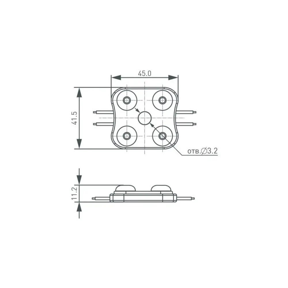Фото 2 Модуль светодиодный ARLIGHT 026535(1) SMD 2835 4диод/1.2 Вт/м 12 В IP67 0.05 м холодный белый свет Фото 2 Модуль светодиодный ARLIGHT 026535(1) SMD 2835 4диод/1.2 Вт/м 12 В IP67 0.05 м холодный белый свет