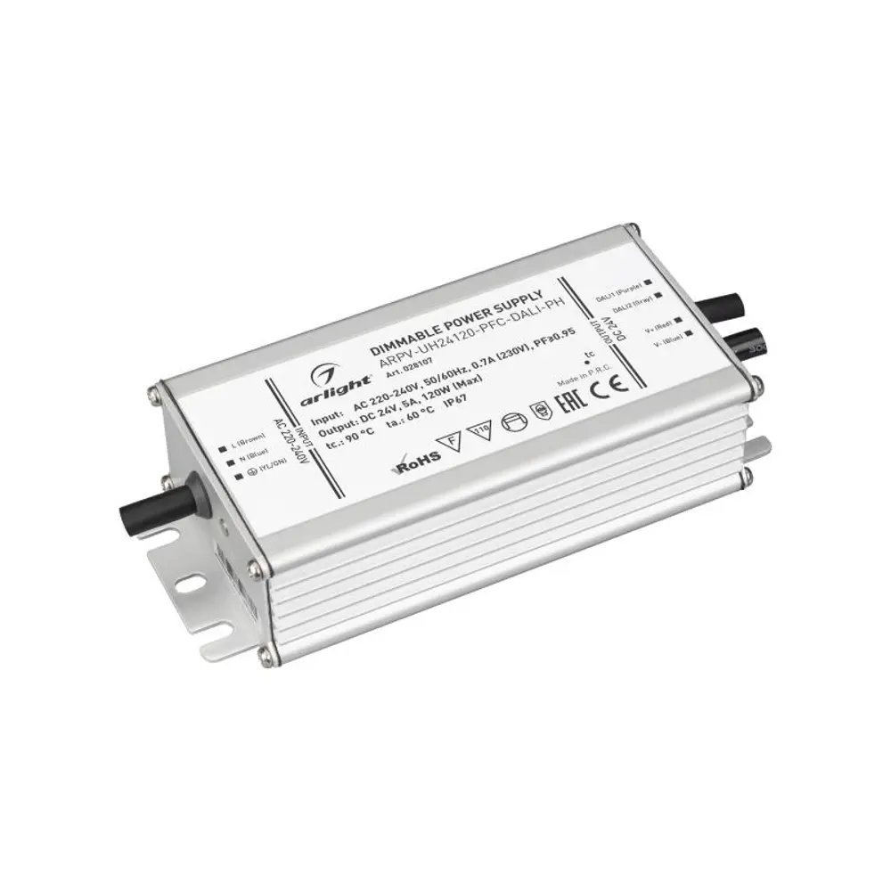 Фото Блок питания Arlight 028107 24 В 120 Вт IP67 Фото Блок питания Arlight 028107 24 В 120 Вт IP67