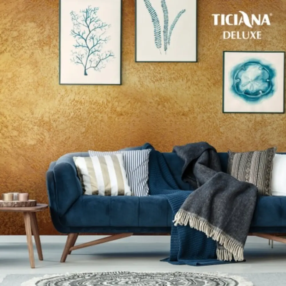 Фото 2 Краска для стен и потолков TICIANA DELUXE 4300002977 цвет золото 4 л Фото 2 Краска для стен и потолков TICIANA DELUXE 4300002977 цвет золото 4 л