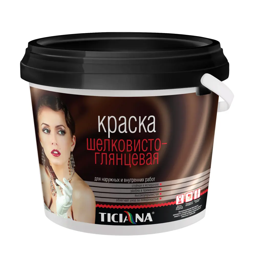 Фото Краска для стен и потолков TICIANA 4300000440 цвет белый 4.5 л Фото Краска для стен и потолков TICIANA 4300000440 цвет белый 4.5 л