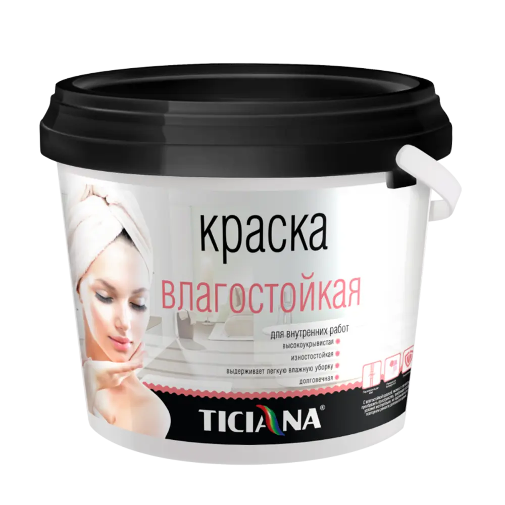 Фото Краска для стен и потолков TICIANA 4300002503 цвет белый 9 л Фото Краска для стен и потолков TICIANA 4300002503 цвет белый 9 л