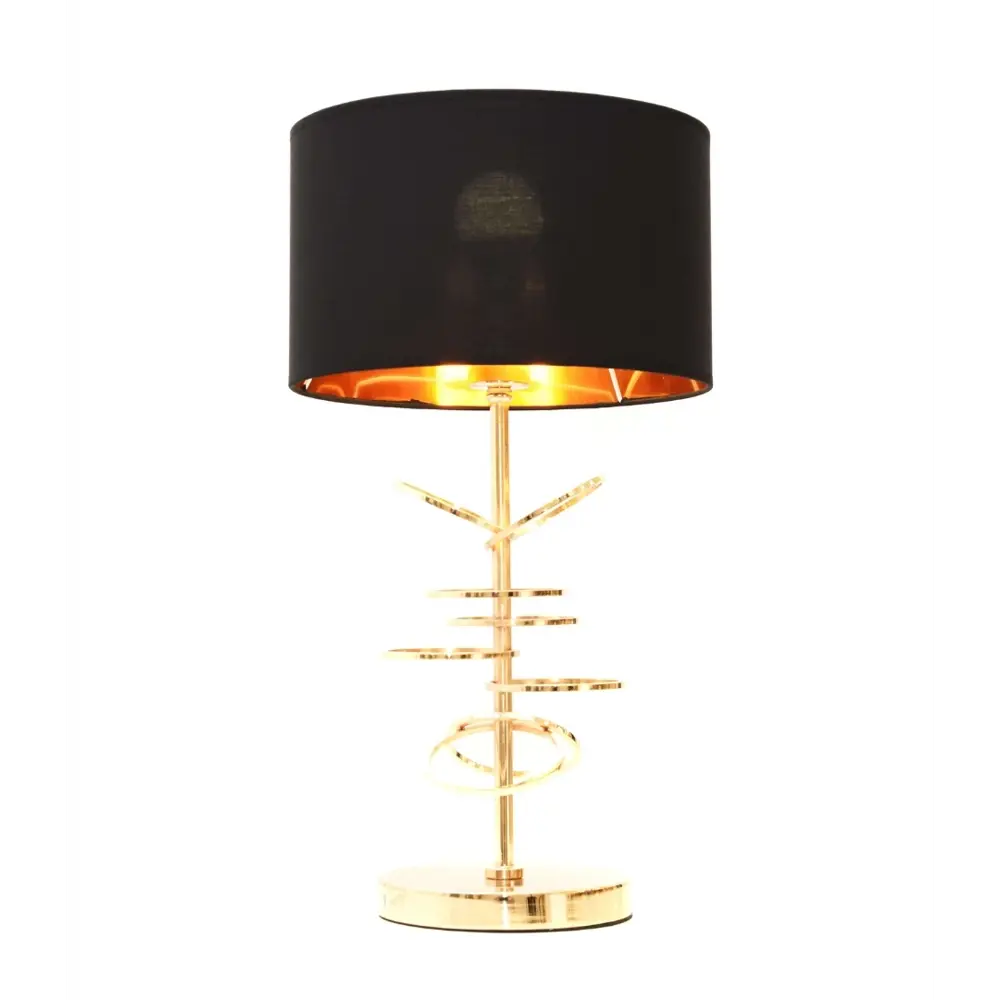Фото Настольная лампа LUMINA DECO Milari LDT 5530 F.GD+BK цвет черный Фото Настольная лампа LUMINA DECO Milari LDT 5530 F.GD+BK цвет черный
