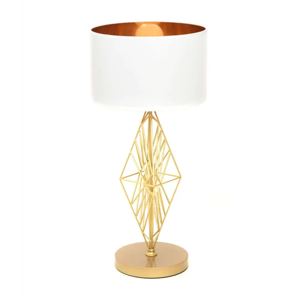 Фото 4 Настольная лампа LUMINA DECO Salvari LDT 5533 GD+WT цвет белый Фото 4 Настольная лампа LUMINA DECO Salvari LDT 5533 GD+WT цвет белый