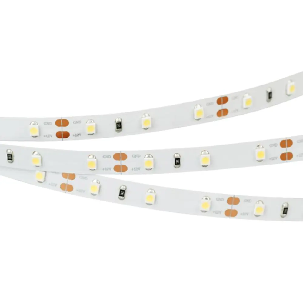 Фото 2 Светодиодная лента Arlight 034444 SMD 2835 60 диод/4 Вт/м 12 В IP20 5 м теплый белый свет Фото 2 Светодиодная лента Arlight 034444 SMD 2835 60 диод/4 Вт/м 12 В IP20 5 м теплый белый свет