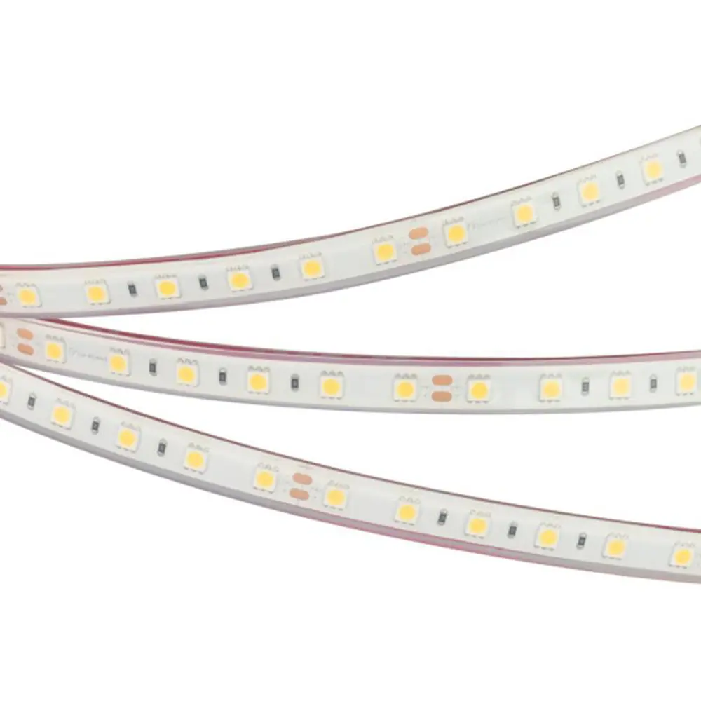Фото 4 Светодиодная лента Arlight 033788 SMD 5060 60 диод/12 Вт/м 24 В IP68 5 м теплый белый свет Фото 4 Светодиодная лента Arlight 033788 SMD 5060 60 диод/12 Вт/м 24 В IP68 5 м теплый белый свет