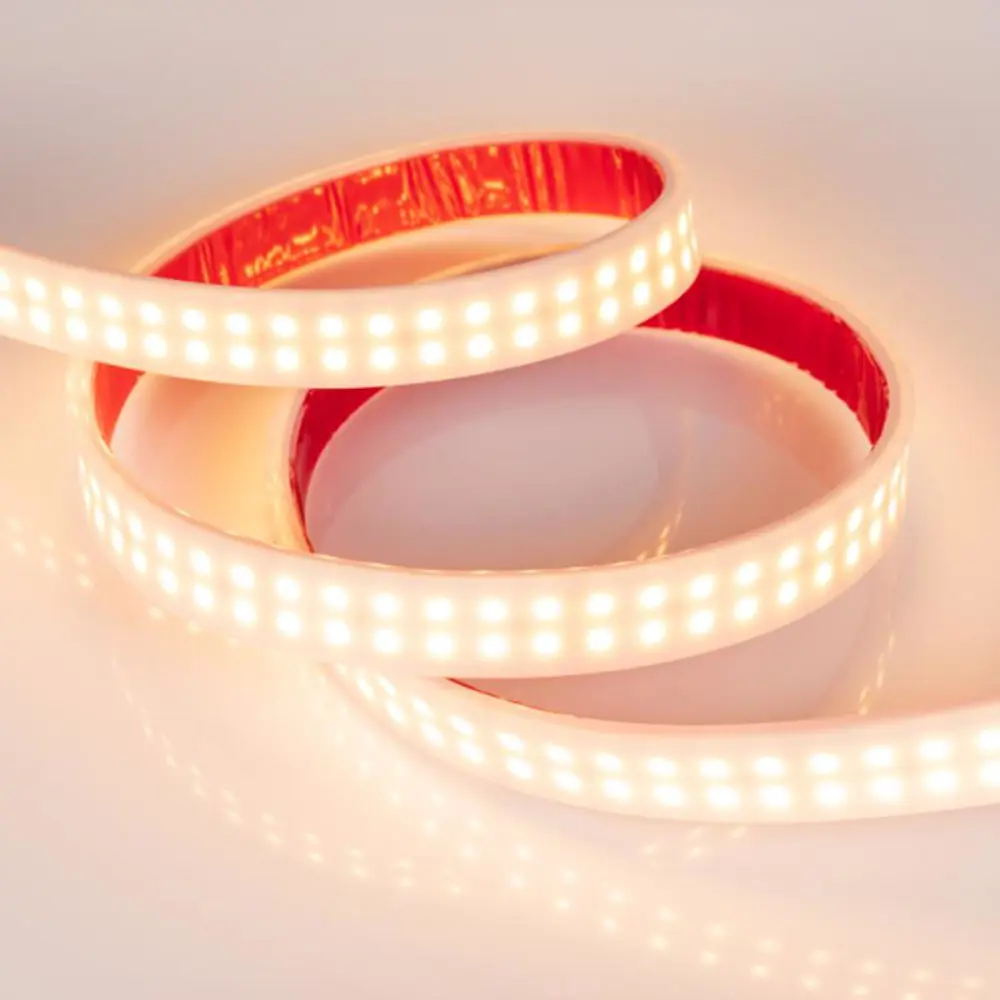 Фото 2 Светодиодная лента ARLIGHT 018999 SMD 3528 240 диод/16 Вт/м 24 В IP66 50 м теплый белый свет Фото 2 Светодиодная лента ARLIGHT 018999 SMD 3528 240 диод/16 Вт/м 24 В IP66 50 м теплый белый свет