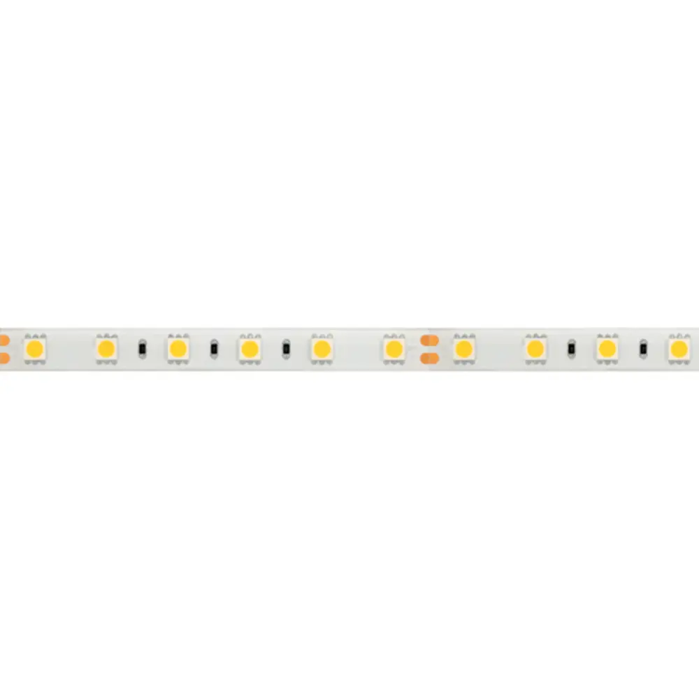 Фото 2 Светодиодная лента ARLIGHT 017493 SMD 5060 60 диод/12 Вт/м 24 В IP65 50 м желтый свет