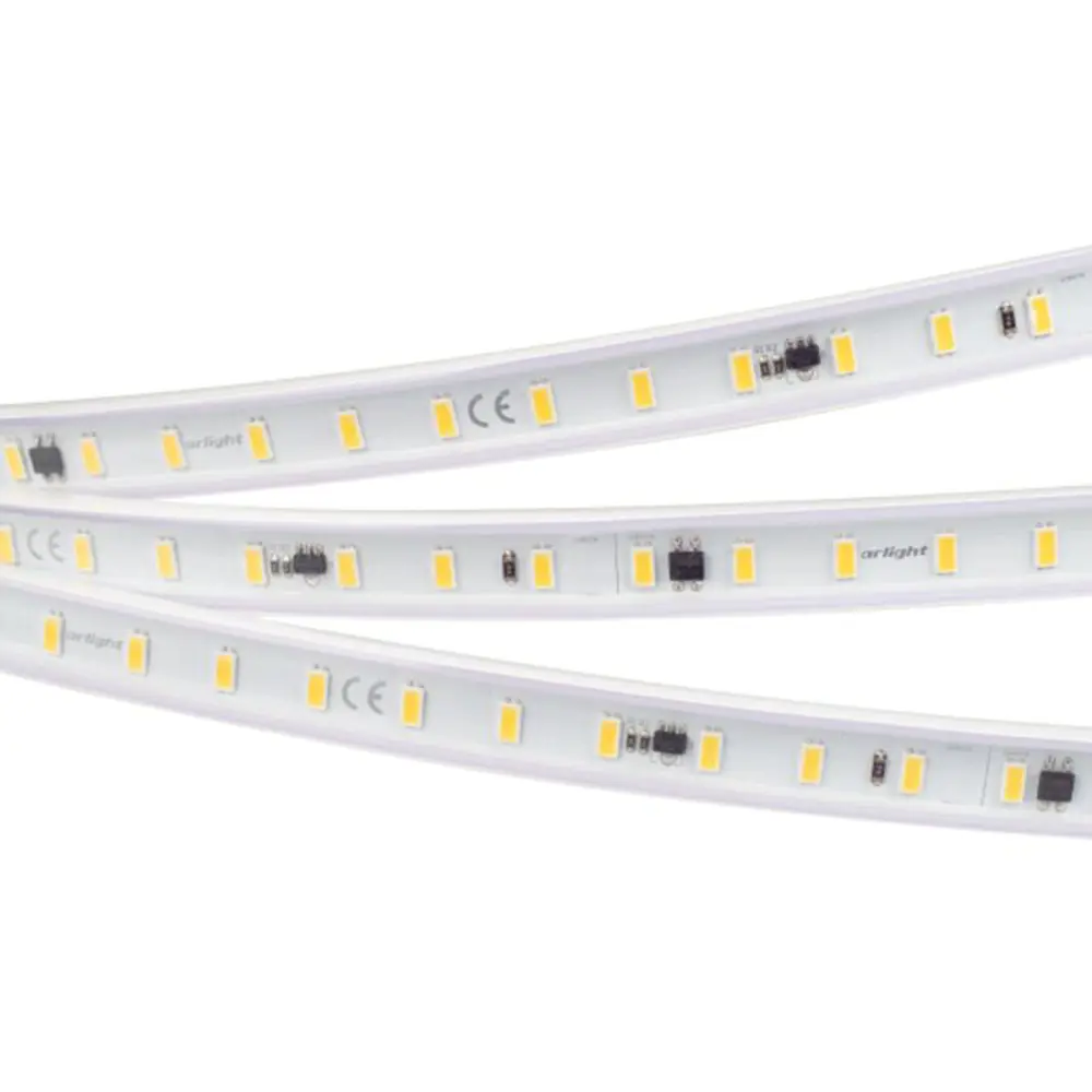 Фото Светодиодная лента ARLIGHT 027054 SMD 5630 72 диод/14 Вт/м 230 В IP65 500 м теплый белый свет Фото Светодиодная лента ARLIGHT 027054 SMD 5630 72 диод/14 Вт/м 230 В IP65 500 м теплый белый свет