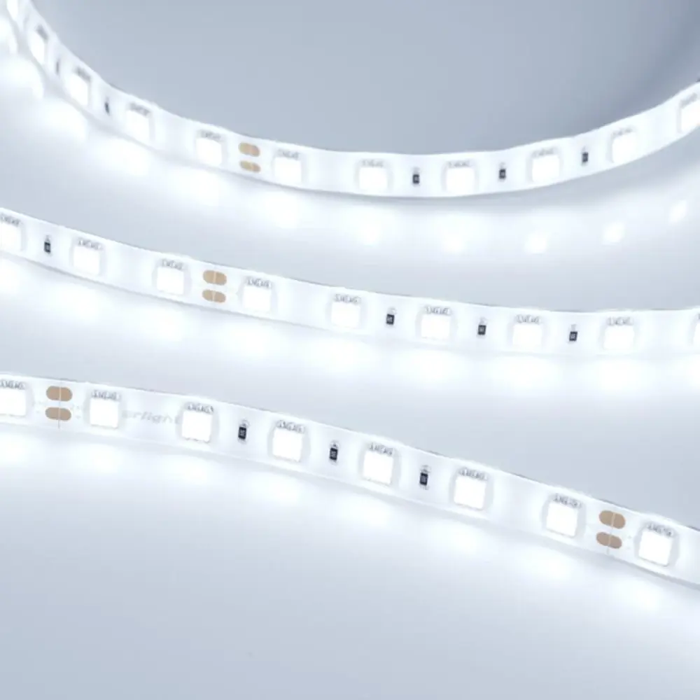 Фото 3 Светодиодная лента Arlight 016847 SMD 5060 60 диод/12 Вт/м 24 В IP65 5 м холодный белый свет Фото 3 Светодиодная лента Arlight 016847 SMD 5060 60 диод/12 Вт/м 24 В IP65 5 м холодный белый свет