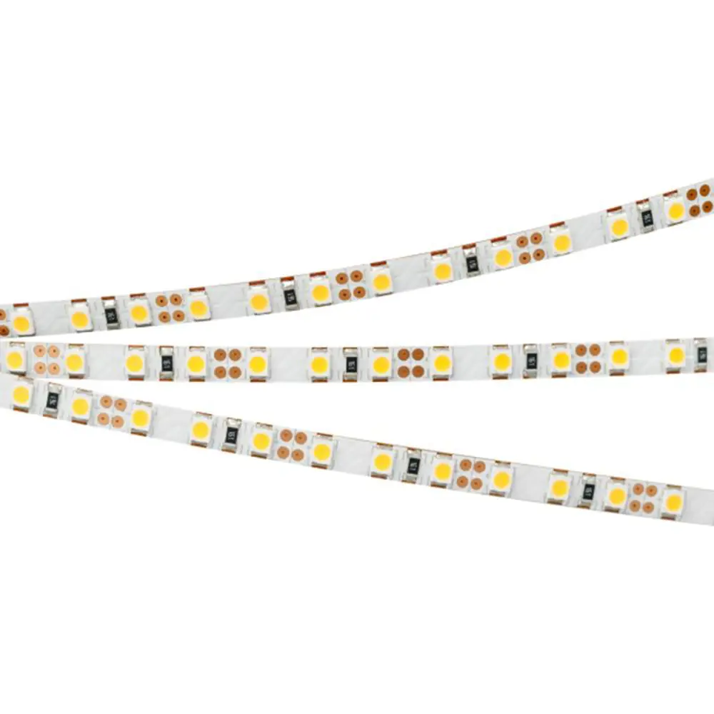 Фото 2 Светодиодная лента Arlight 018101 2 SMD 2835 120 диод/8.40 Вт/м 12 В IP20 5 м теплый белый свет Фото 2 Светодиодная лента Arlight 018101 2 SMD 2835 120 диод/8.40 Вт/м 12 В IP20 5 м теплый белый свет