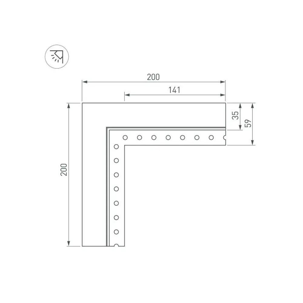 Фото 3 Угол Arlight SL-LINIA32-FANTOM-EDGE внутренний 030100 Фото 3 Угол Arlight SL-LINIA32-FANTOM-EDGE внутренний 030100
