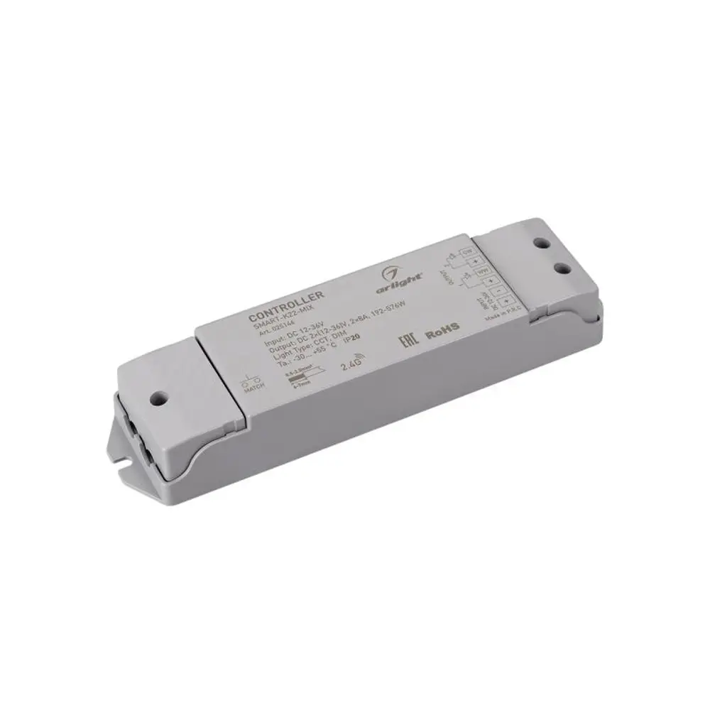 Фото 3 Контроллер Arlight SMART-K22-MIX 12-36V 2x8A 2.4G 025146