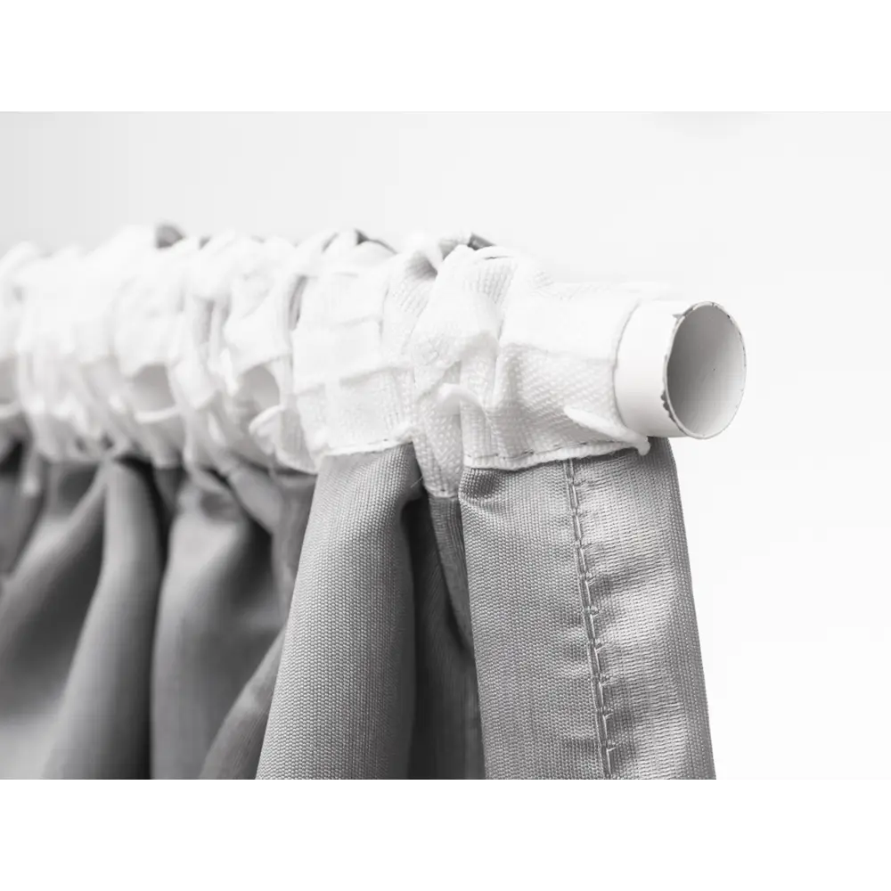 Фото 10 Штора на шторной ленте Monoray 150х250 см цвет серый Фото 10 Штора на шторной ленте Monoray 150х250 см цвет серый