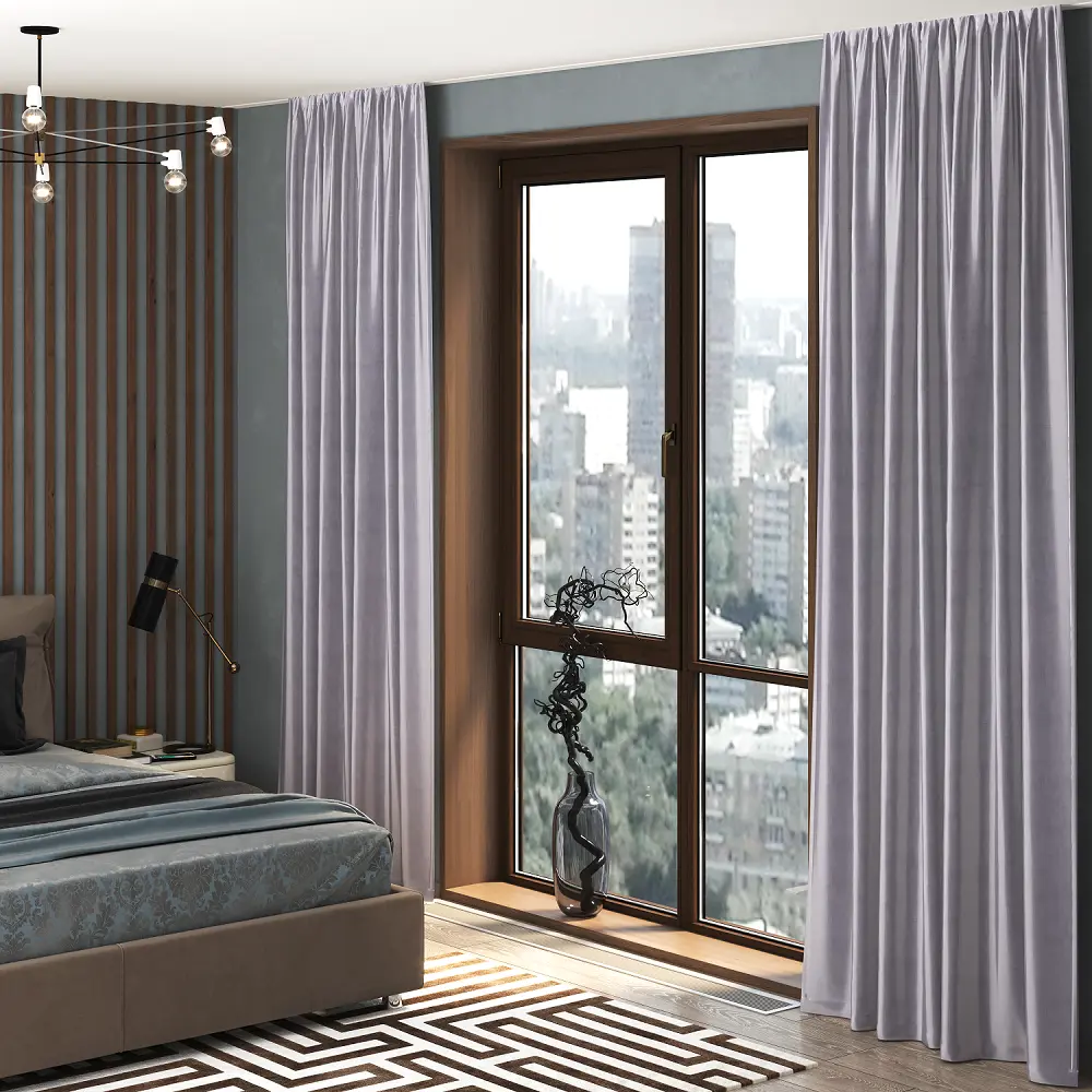 Фото Штора на шторной ленте Monoray 170x260 см цвет серый