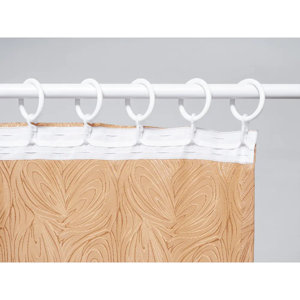 Фото 10 Штора на шторной ленте Марсель 170x270 см цвет золотистый Фото 10 Штора на шторной ленте Марсель 170x270 см цвет золотистый