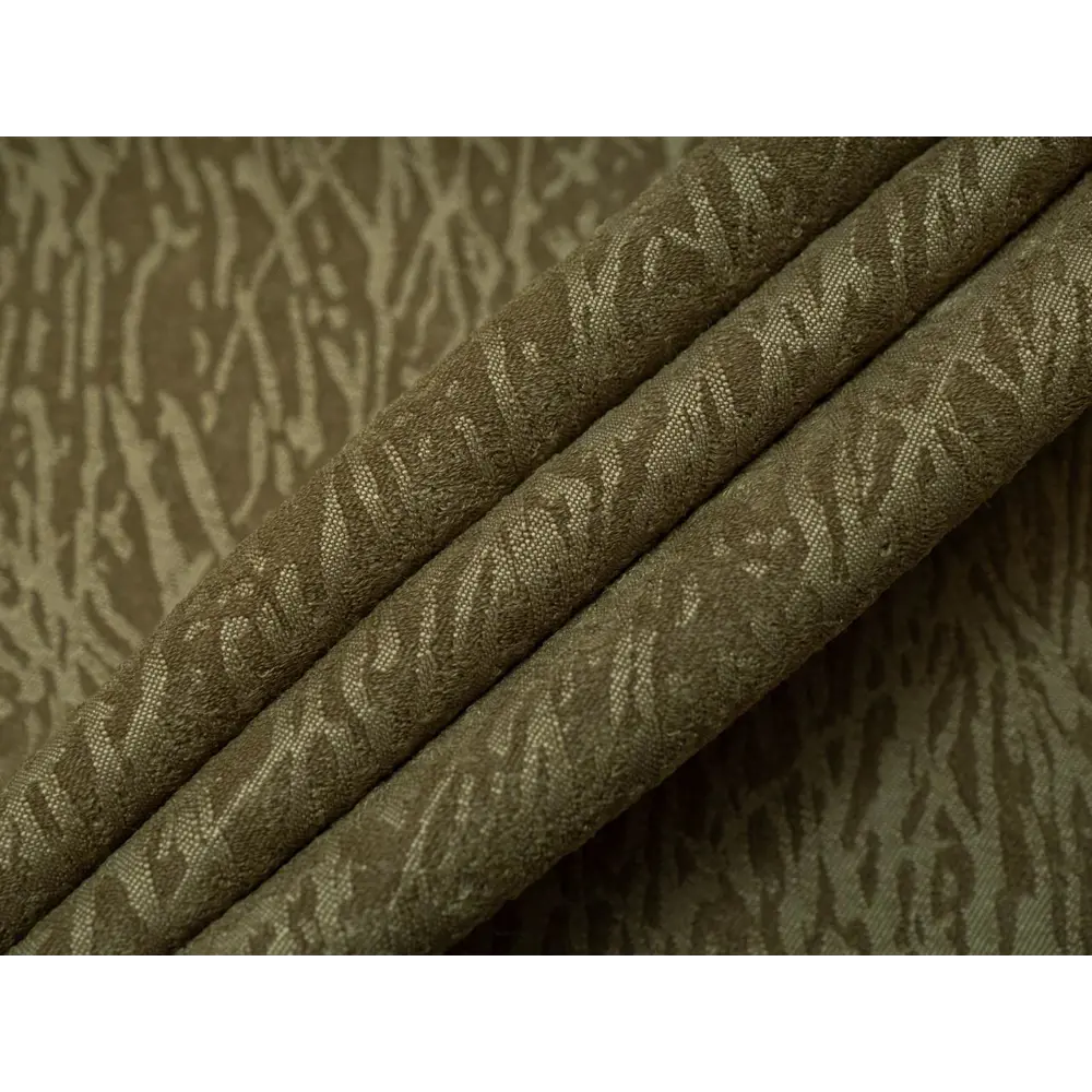 Фото 4 Штора на шторной ленте замша 200x270 см цвет зеленый