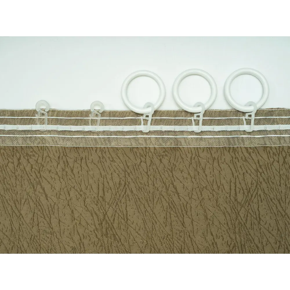 Фото 10 Штора на шторной ленте замша 200x270 см цвет зеленый