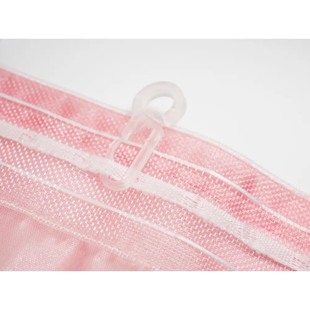 Фото 11 Тюль на шторной ленте Микровуаль 300x270 см цвет розовый